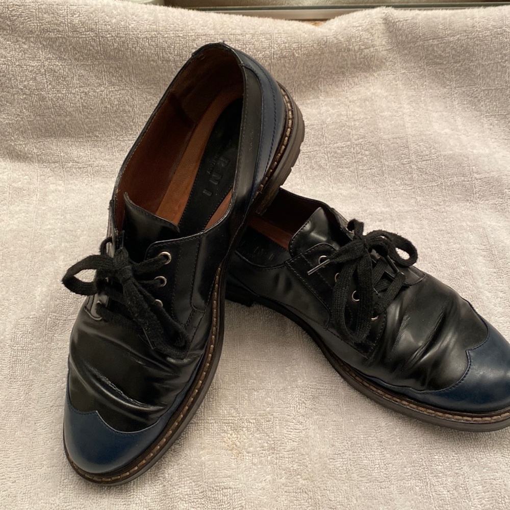 Marni Two tone Brogue chunky loafers, size 41